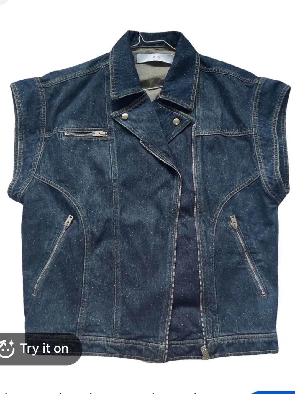 Iro oversized denim vest size 38